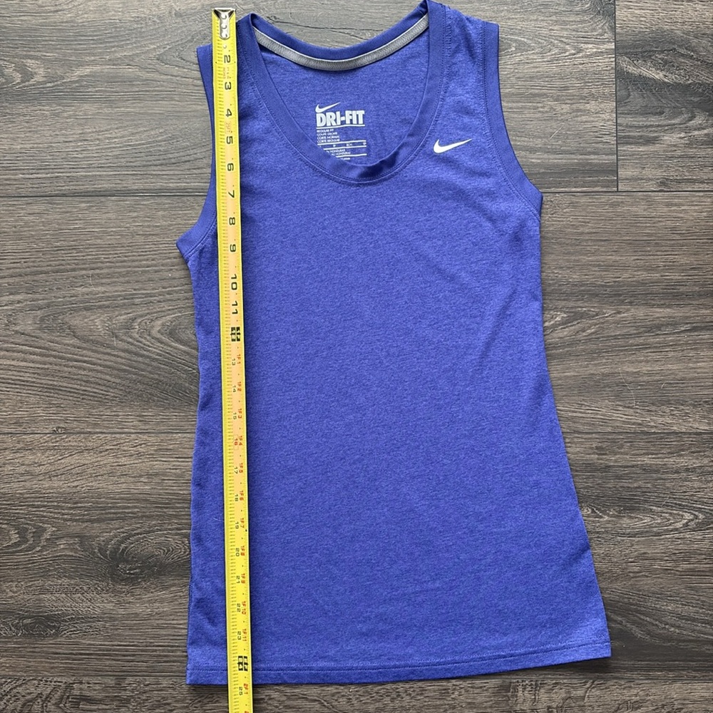 Nike Blue Dri-FIT Tank Top Regular Fit Size XS - Picture 4 of 5